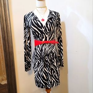 DVF animal print mini dress